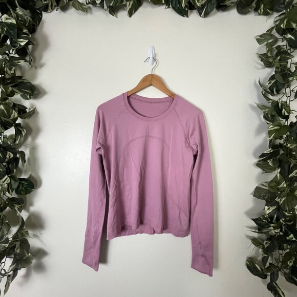 Lululemon Athletic Swiftly Tech Long Sleeve 2.0 Shirt Race Velvet Dust Size 10 - Picture 1 of 8